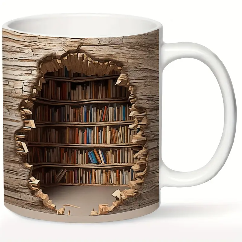 Charming Library Thermometer Mug