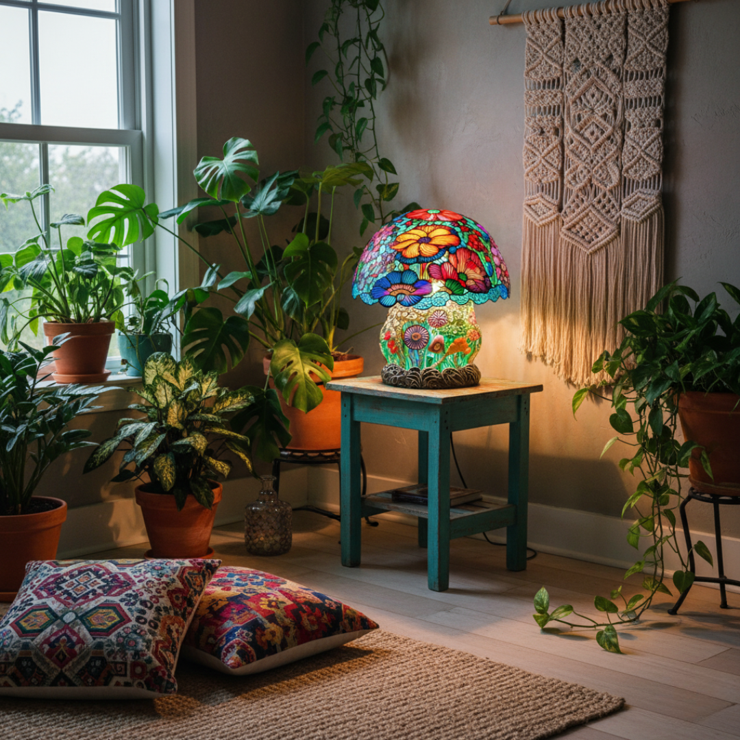 Matte Mushroom Lamp