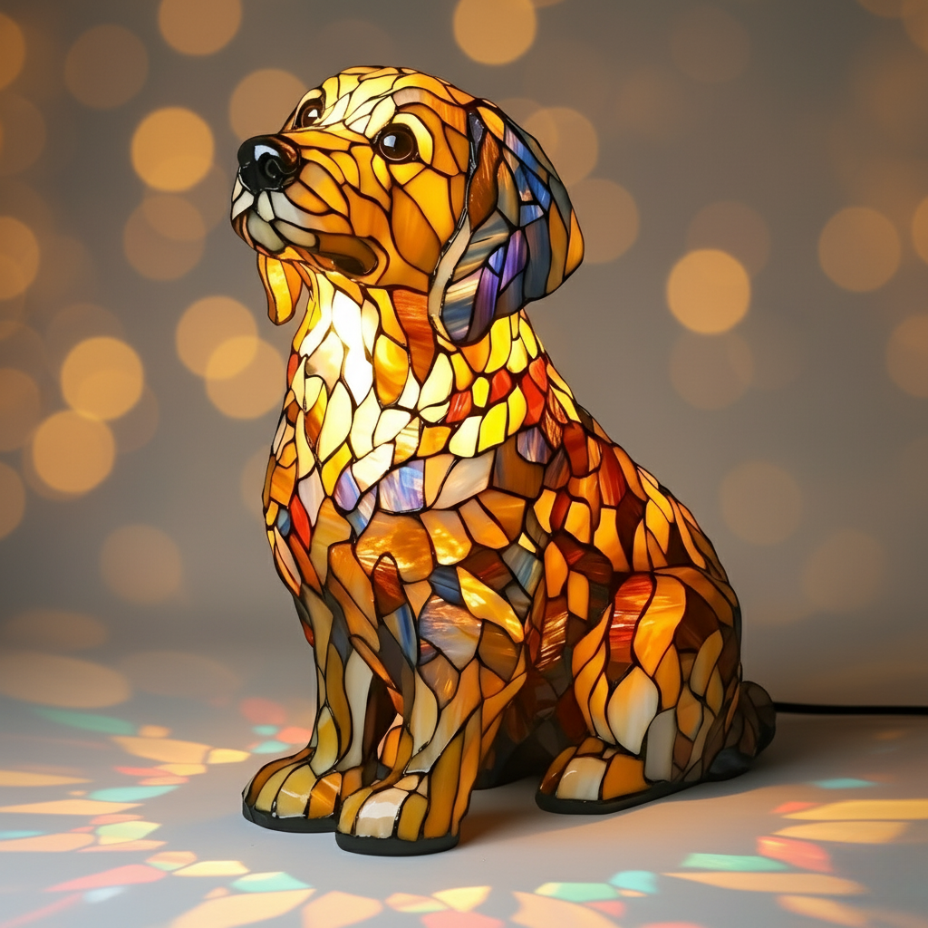 Golden Retriever Aurora – Radiant Glow
