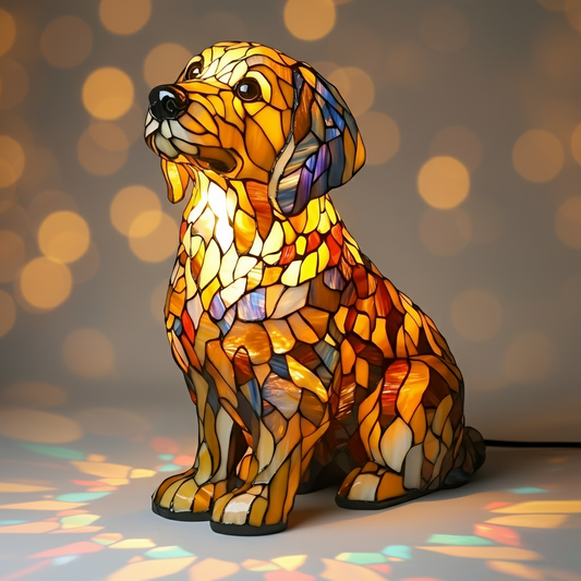 Golden Retriever Aurora – Radiant Glow
