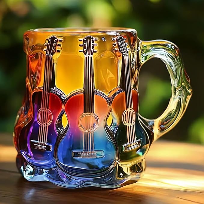 Handcrafted 3D Guitar Mug