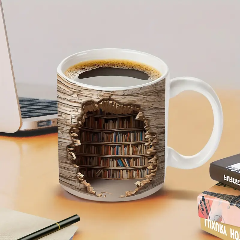 Charming Library Thermometer Mug